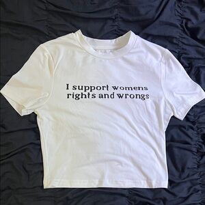 Women's White Graphic Tee